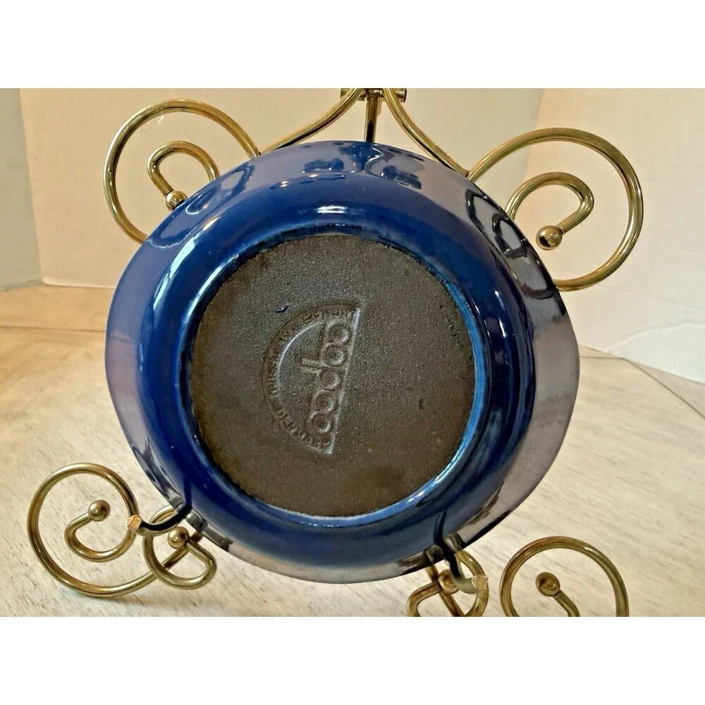 2 Copco Michael Lax Oval Enameled Cast Iron Baking Dish 1960s Denmark 8” x 7”
